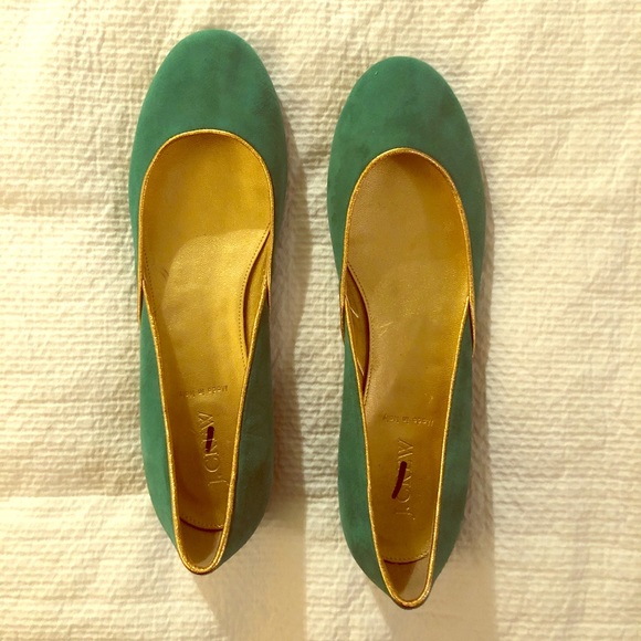 J. Crew Shoes - Jcrew Emerald Suede Flats